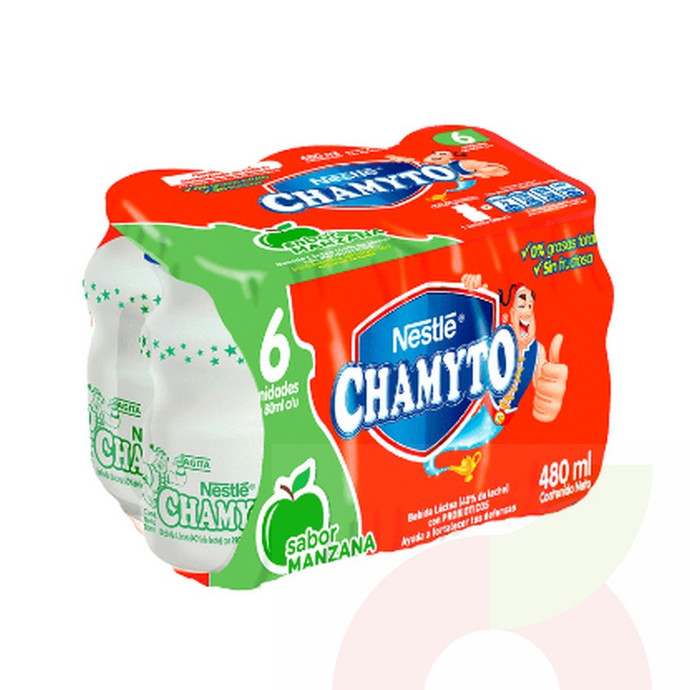 Chamyto Pack 6 Unidades Sabor Manzana 480 Ml Nestlé  - chamyto sabor manzana.jpg