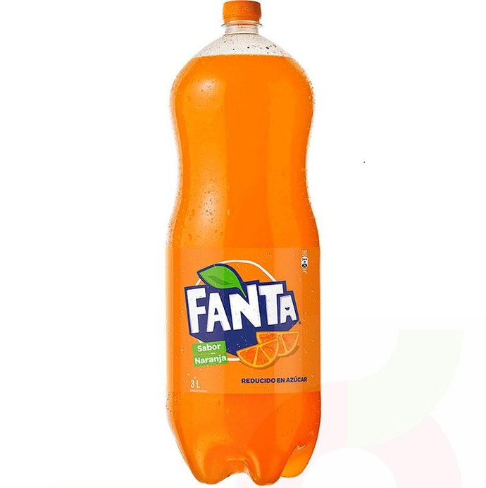 Bebida Fanta 3Lt - Bebida Fanta 3L Desechable