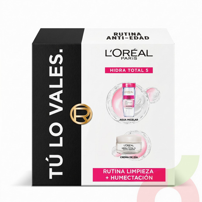 Set Hidra Total 5 Agua Micelar + Crema Día Loreal 250Ml - Pack Hidra Total 5 Loreal 250Ml.JPG