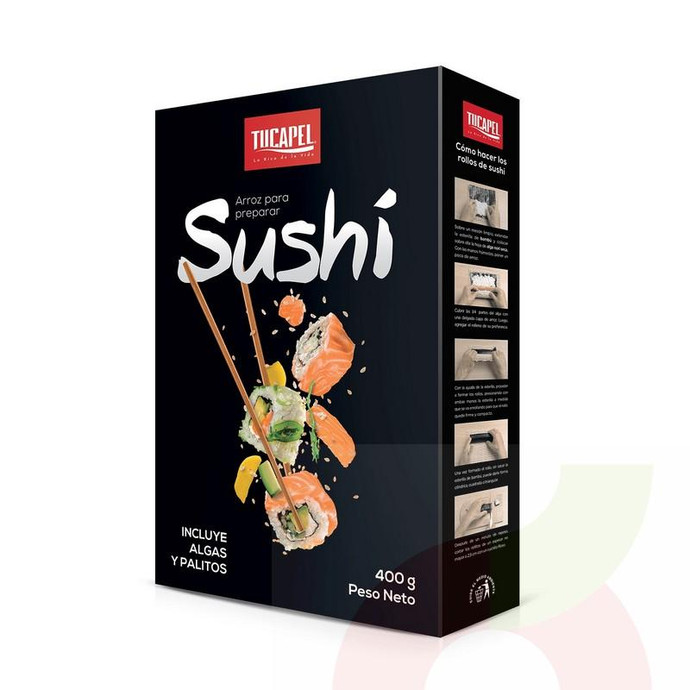 Arroz Especial Sushi Grado 1 Tucapel 400Gr - Arroz Especial Sushi Grado 1 Tucapel 400Gr