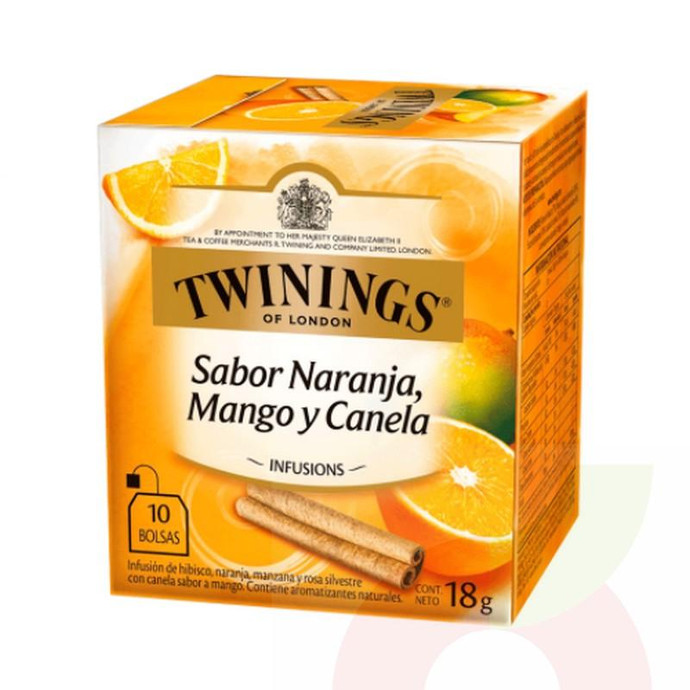 Infusión Naranja Mango 10 Unidades 18Gr  - Infusion Twinings 10U*2Gr Naranja Mango