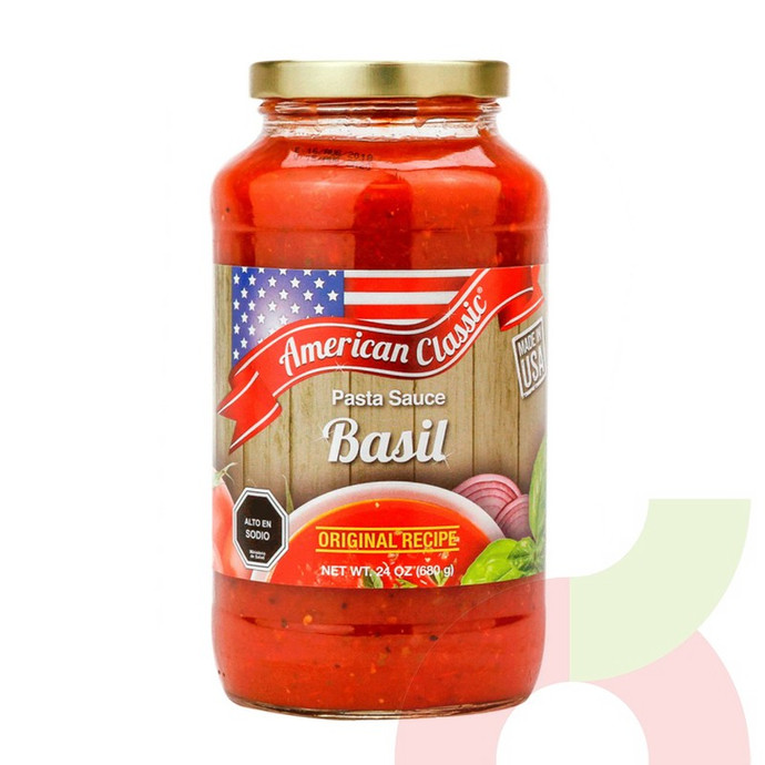 Salsa de Tomate con Albahaca American Classic 680Gr - 0040232936722.JPG