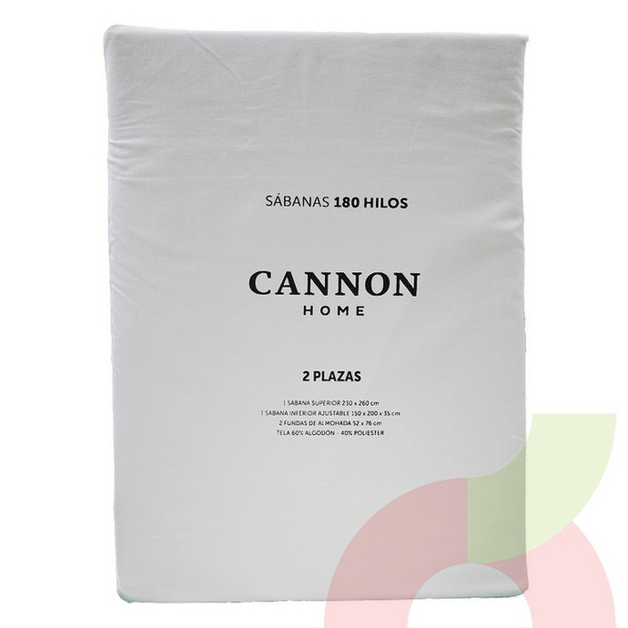 Sábana Lisa Blanca Cannon 180H 2Pl - 5609010342626.JPG