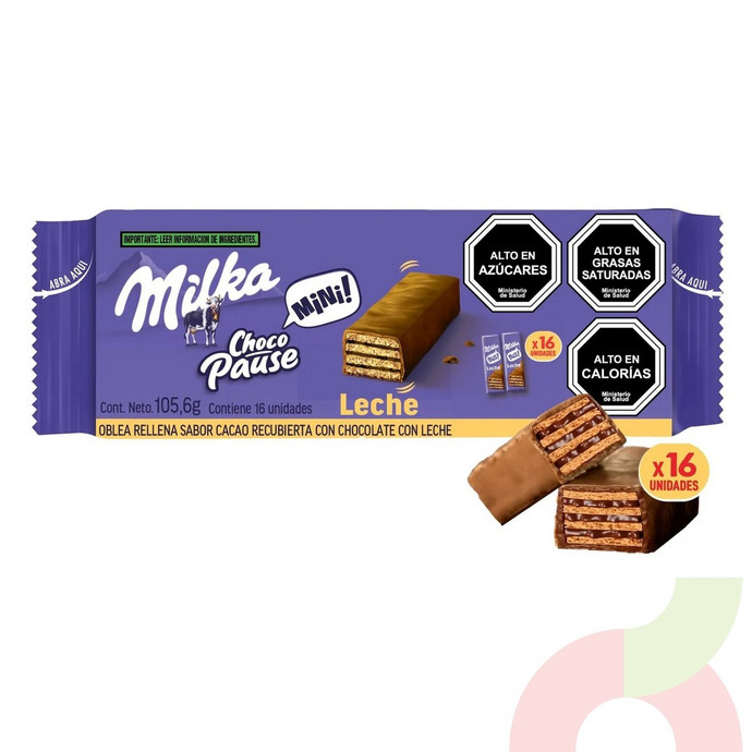 Oblea Mini Leche Milka 105Gr 16 Unidades - Oblea Mini Leche Milka 105Gr.JPG
