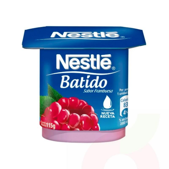 Yogurt Batido Frambuesa Nestlé 115Gr - Yoghurt Batido Frambuesa, Nestle 115Gr