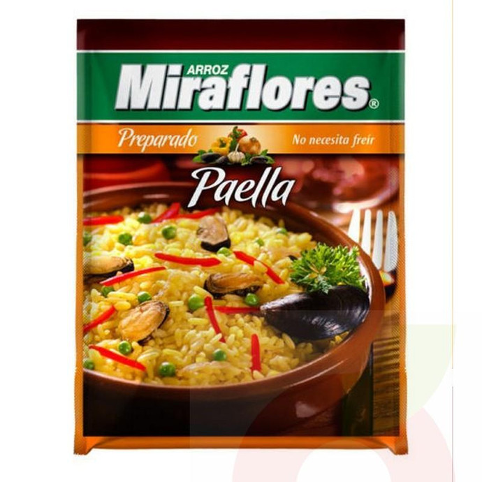 Arroz Especial Preparado Paella Miraflores 210Gr - Arroz Especial Preparado Paella Miraflores 210Gr