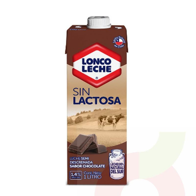 Leche Sin Lactosa Sabor Chocolate Loncoleche 1Lt - Leche Sin Lactosa Sabor Chocolate Loncoleche 1 Litro