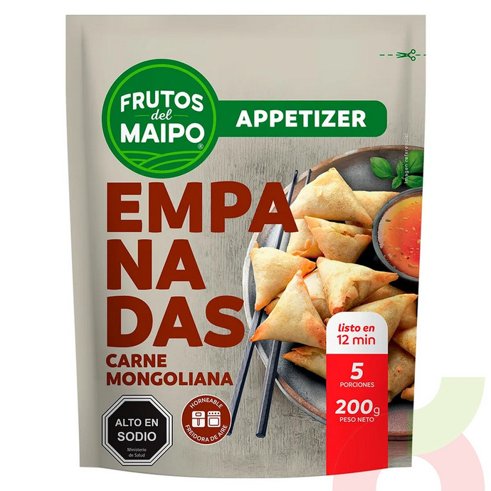 Empanadas Carne Mongoliana Frutos del Maipo 200Gr - Empanadas Carne fM.JPG