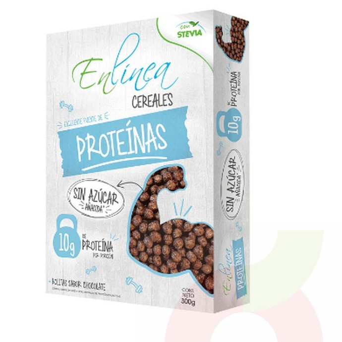 Cereal Chocolate Proteína En Línea 300Gr - Cereal Chocolate Proteína-En Linea