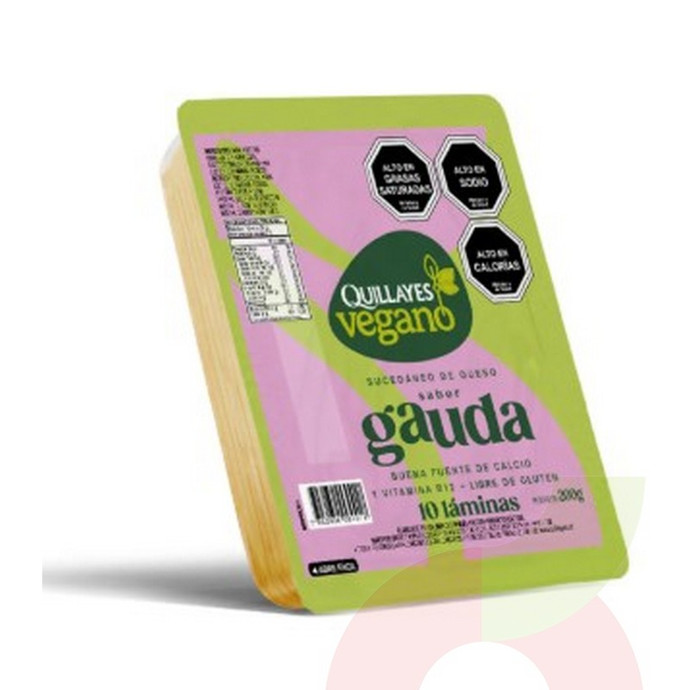 Suc Queso Gouda Laminado Veggie Quillayes  200Gr - Queso vegano gauda.JPG