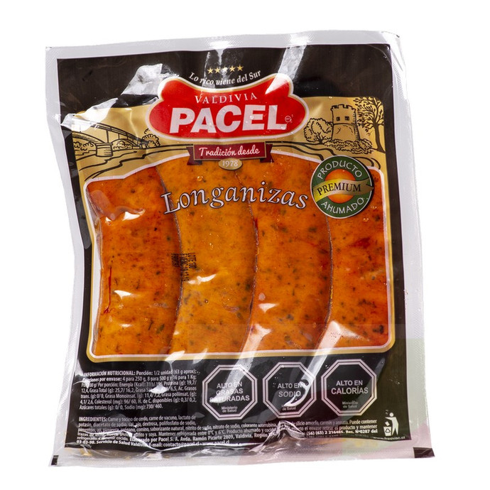 Longaniza Pacel 500Gr  - Longaniza Pacel 500g.jpg