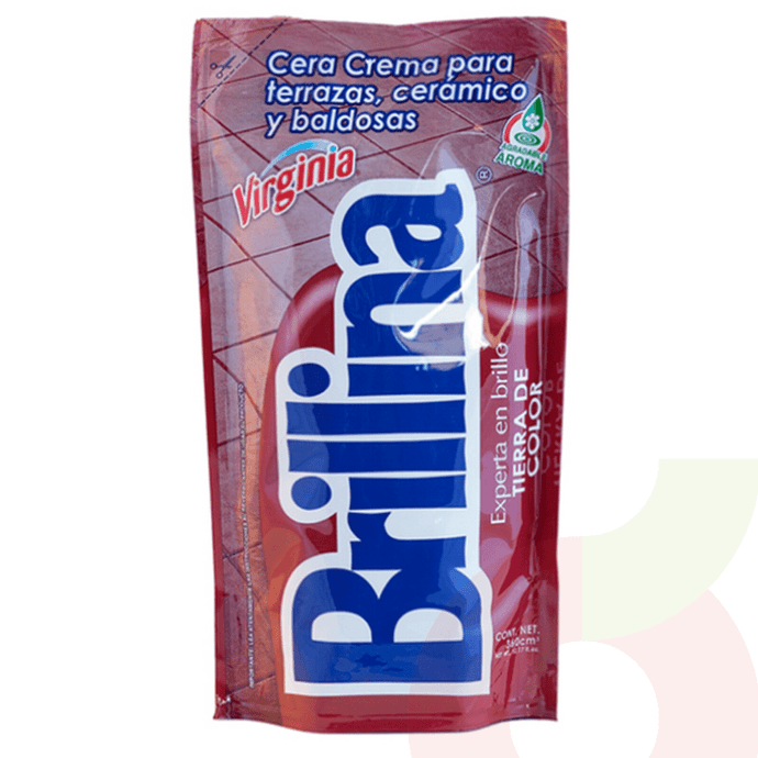 Cera Brillina Tierra Color Virginia 360Ml  - Cera Bbrillina 360 Ml. Tierra Color