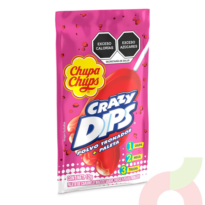 Crazy Dips Frutilla Chupa Chups 12Gr - Crazy Dips Frutilla Chupa Chups 12Gr.JPG