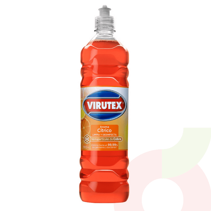 Limpiador Desinfectante Cítrico Virutex 900Ml  - Limpiador Desinfectante Virutex 900 Ml. Cítrico