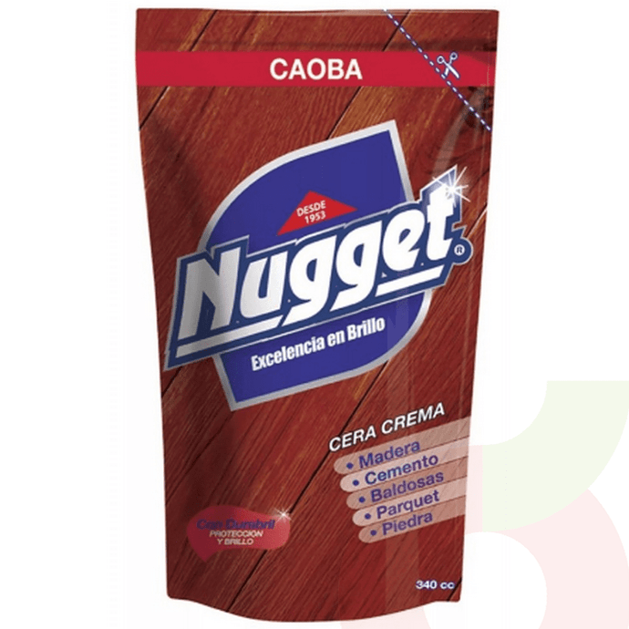 Cera Caoba Nugget 340Ml  - Cera Nugget 340 Ml Caoba