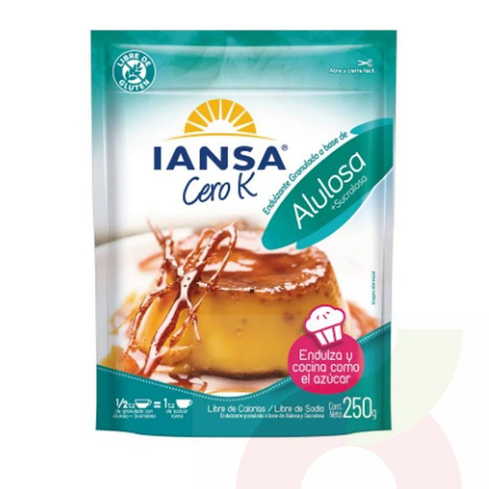 Endulzante Granulado Alulosa Cero K 250Gr - Endulzante Granulado Cero K 250Gr Alulosa