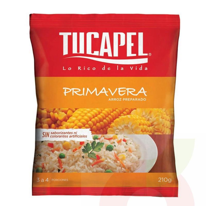 Arroz Especial Preparado Primavera Tucapel 210Gr - Arroz Especial Preparado Primavera Tucapel 210Gr