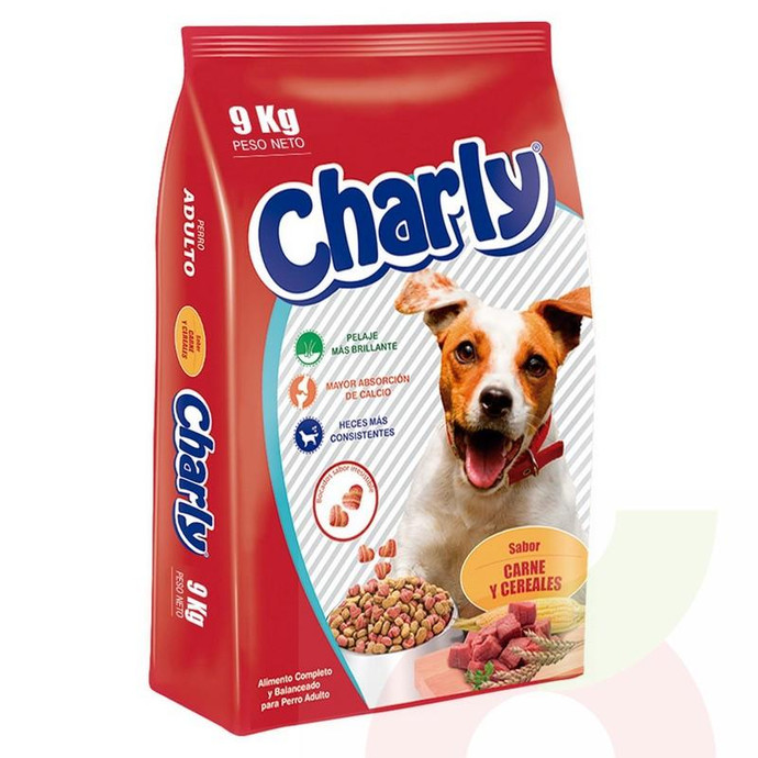 Alimento Perro Adulto Carne y Cereales Charly 9Kg - Alimento De Mascota-Charly 9Kg