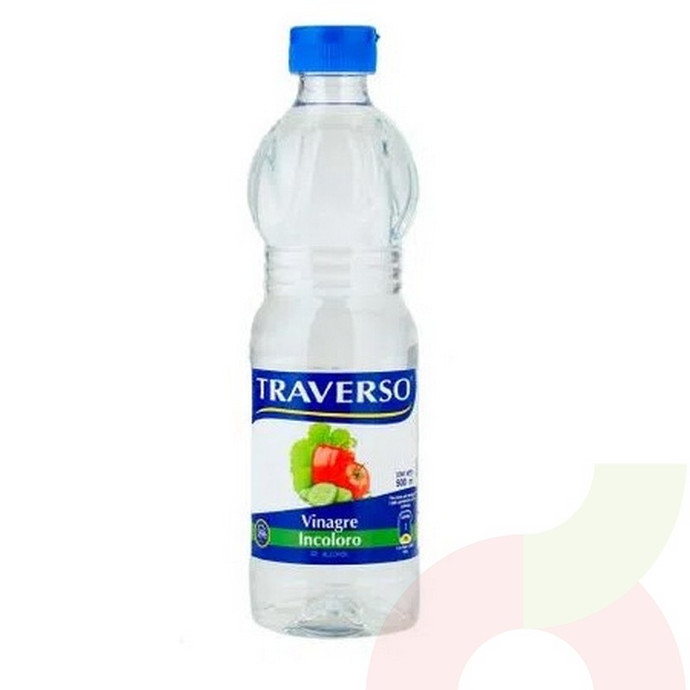 Vinagre Incoloro Traverso 500ml - vinagre traverso incoloro.JPG