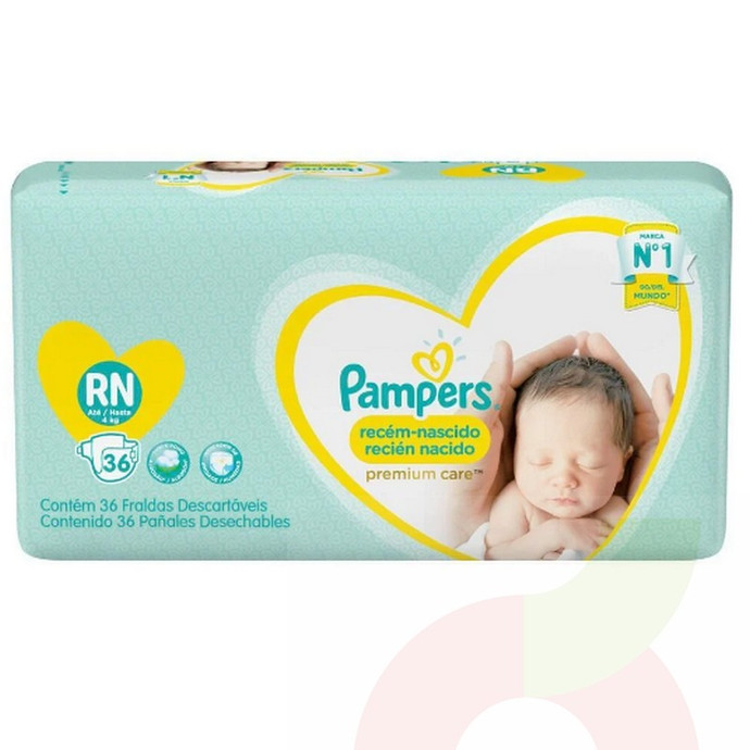Pañales  Recién Nacido Pampers 36 Unidades - Pañales rn 36 Pampers.jpg