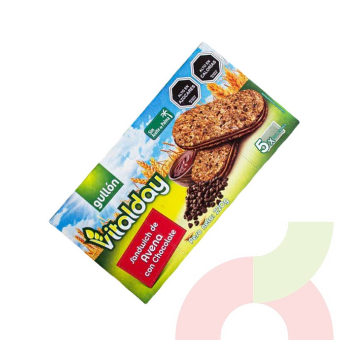Galletas Sandwich Avena con Chocolate Gullón 220Gr - 8410376042535.JPG