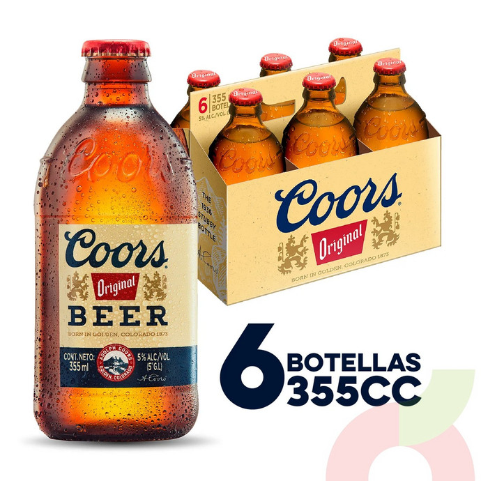 Pack Cervezas Coors 355Cc 6 Unidades - Pack coors.JPG