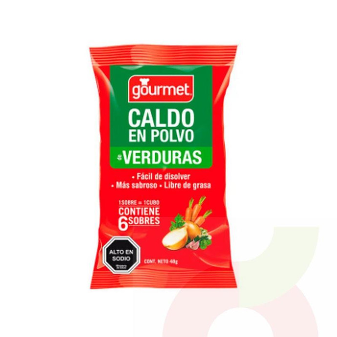 Caldo en Polvo de Verduras Gourmet 48Gr - Caldo En Polvo De Verduras Gourmet 48Gr