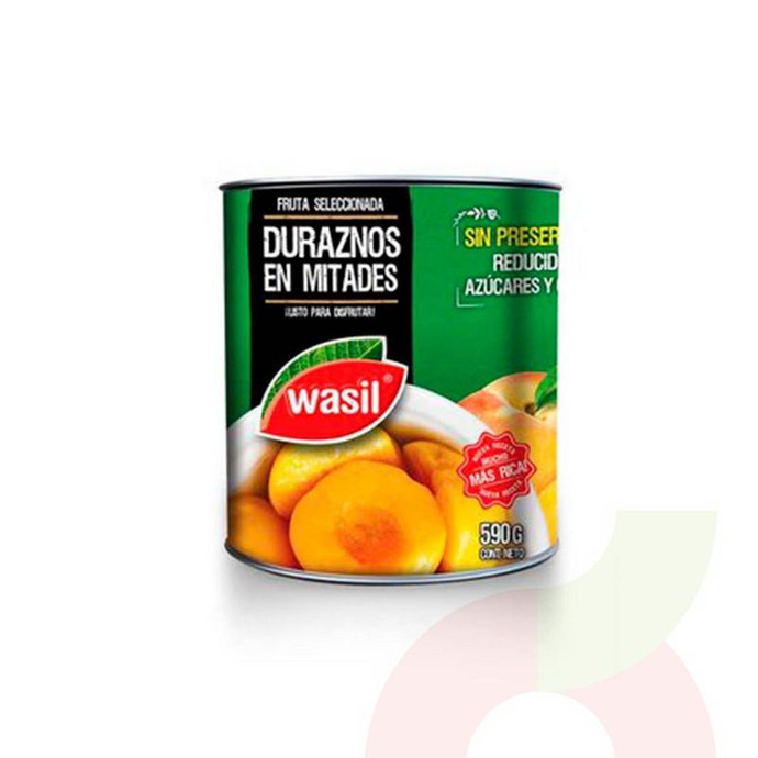 Durazno en Mitades Wasil 590Gr  - Wasil Durazno 590Gr Mitad 30000599 (*)