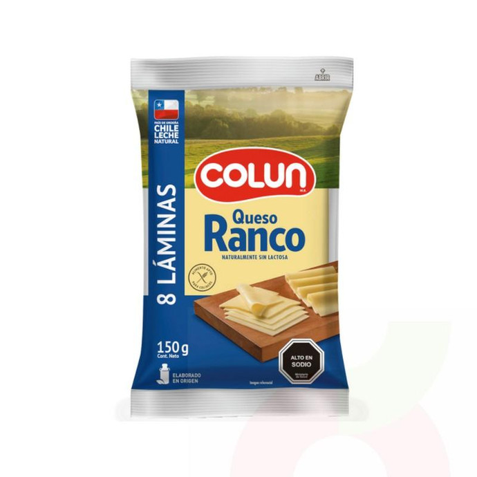 Queso Ranco Laminado Colun 150Gr - Queso Ranco Colun Lam. 150Gr