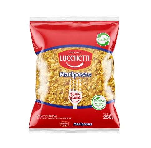 Pasta Mariposas Para Sopas Lucchetti 250Gr - Mariposas Lucchetti .png
