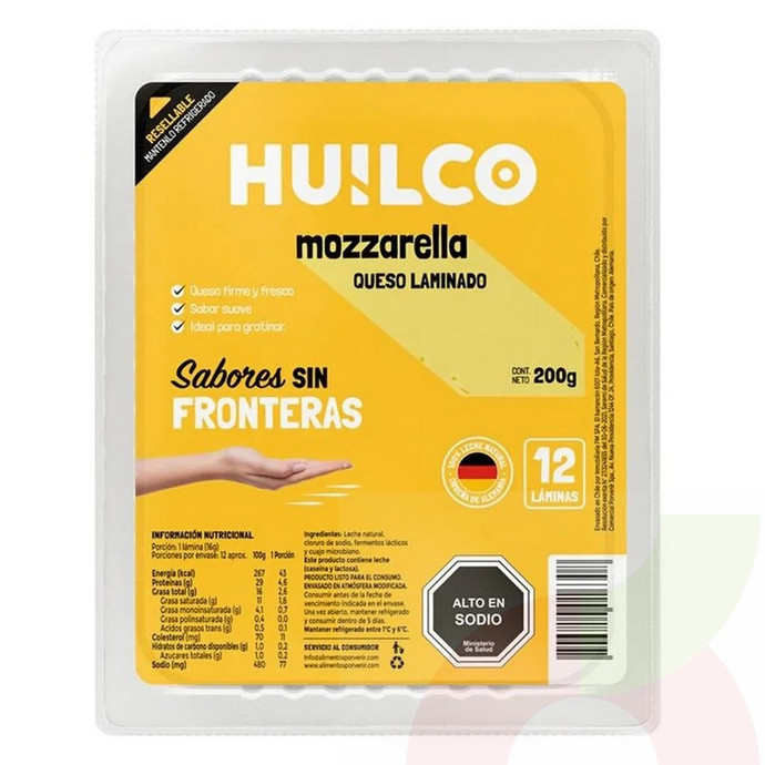 Queso Mozzarella Trozado Huilco 200Gr - 7804647570710.jpg