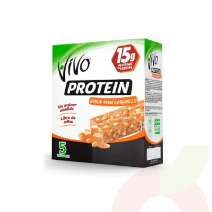 Barras de Proteínas Maní  Vivo 5 Unidades - protein mani .jpg