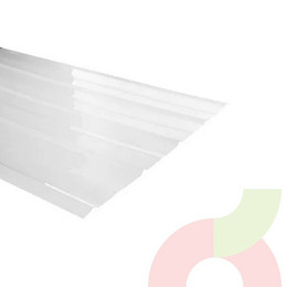Policarbonato Ondulado Transparente 2.50 X 0.7mm 