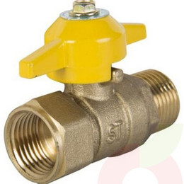 Llave Stretto Paso Gas 1/2 Sin Tuerca 1/2 