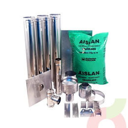 Kit Cañon Bosca Pellet Muro Horizontal