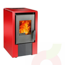 Estufa A Pellet Amesti Italy 6100 Rojo Sin Kit