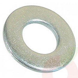 Golilla Plana Corriente 1/4 Zinc 100 Unidades