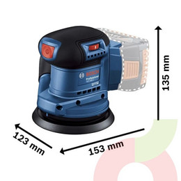 Lijadora Excentrica Inalam. Bosch GEX 185-LI