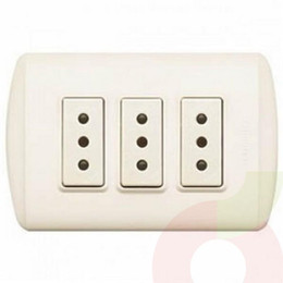 Placa Armada Con Interruptor Triple 9/32