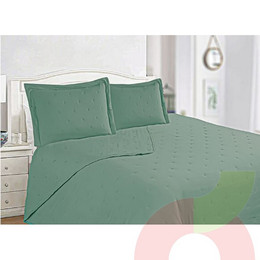 Quilt Doral Juliett Queen 2 plazas Menta