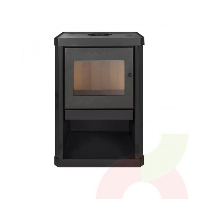 Estufa Amesti Classic Negro Satinado Sin Kit 400  - Estufa Amesti Classic 400 S/Kit Negro Satinado