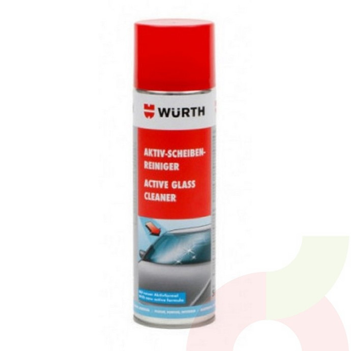Spray Limpia Wurth Vidrio Activo 500ml  - Spray Limpia Vidrio Activo 500Ml Wurth 89025