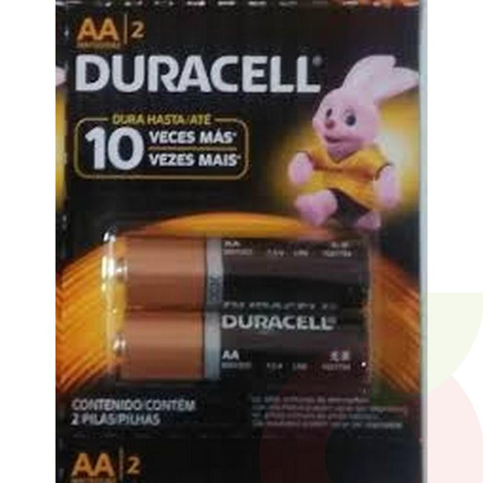 Pila AA 2 Unidades 1.5V Duracell - Pila Duracell Chica Aa X 2 Uni. 1.5V