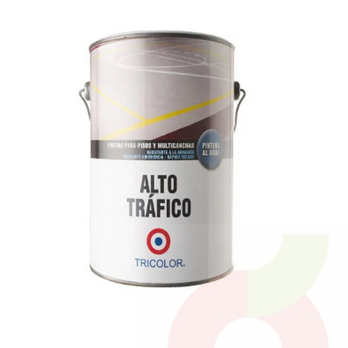 Pintura Alto Tráfico Base al Agua Blanco por Galón Tricolor  - Pintura Alto Tráfico .jpg