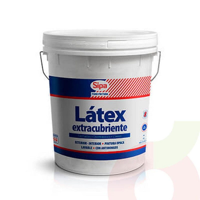 Látex Extra Cubriente  Blanco Por Tineta 25Kg Sipa - Latex Ex Cubriente Sipa Blanco Por Tineta (25Kg)