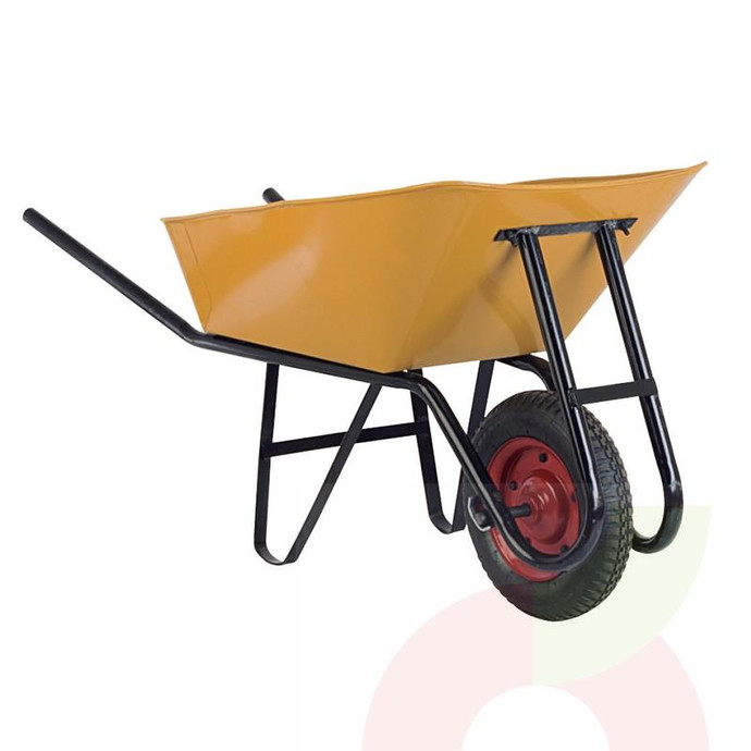 Carretilla Compensada Amarilla 90Lt Lioi  - Carretilla 90Lt Lioi Compensada Amarilla
