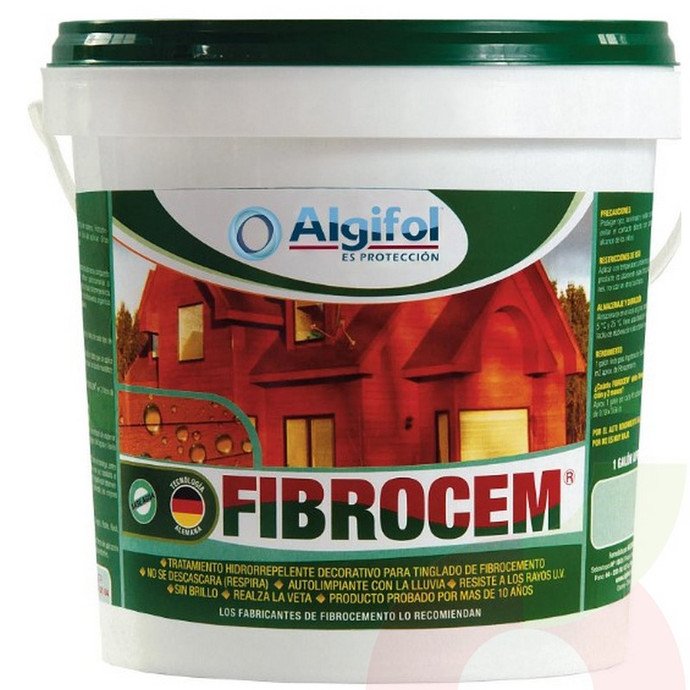 Barniz Nogal Fibrocem por Galón Algifol  - Barniz Algifol Nogal F/C X Gl