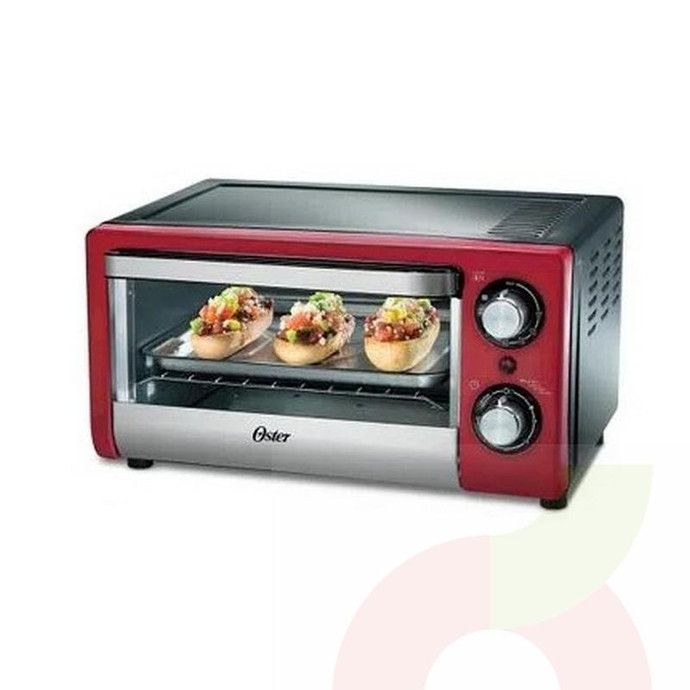 Horno Eléctrico Oster Rojo 10 Lt - Horno Electrico Oster Tssttv10Ltr Rojo 10 Lt