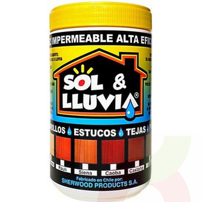 Barniz Caoba 1Lt Sol Y Lluvia - Barniz Sol Y Lluvia Caoba X Lt Wpslb004