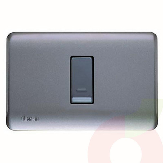 Módulo Interruptor Noir Génesis  9/12  - Modulo Interruptor 9/12 Genesis Noir